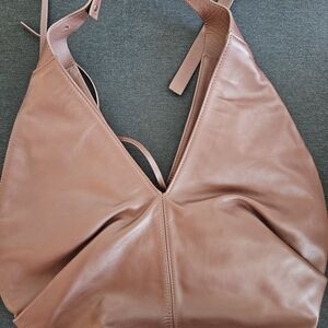 Elegant Tan Leather Women's Bag